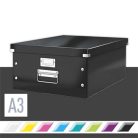 LEITZ Doboz, A3 méret, LEITZ "Click&Store", fekete