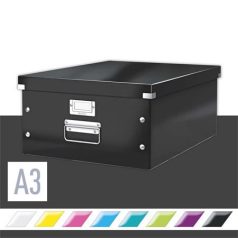   LEITZ Doboz, A3 méret, LEITZ "Click&Store", fekete