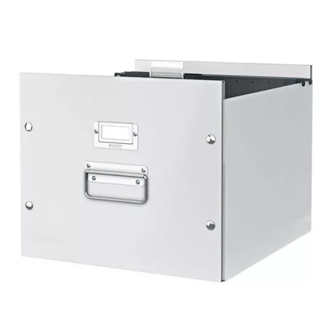 LEITZ Irattároló doboz, függőmappának, LEITZ "Click&Store", fehér