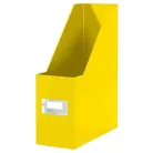 LEITZ Iratpapucs, PP/karton, 95 mm, LEITZ "Click&Store", sárga