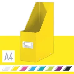   LEITZ Iratpapucs, PP/karton, 95 mm, LEITZ "Click&Store", sárga