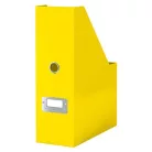 LEITZ Iratpapucs, PP/karton, 95 mm, LEITZ "Click&Store", sárga
