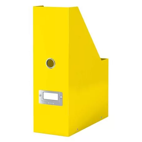 LEITZ Iratpapucs, PP/karton, 95 mm, LEITZ "Click&Store", sárga