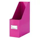 LEITZ Iratpapucs, PP/karton, 95 mm, LEITZ "Click&Store", rózsaszín