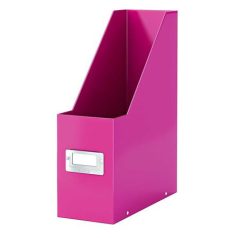   LEITZ Iratpapucs, PP/karton, 95 mm, LEITZ "Click&Store", rózsaszín