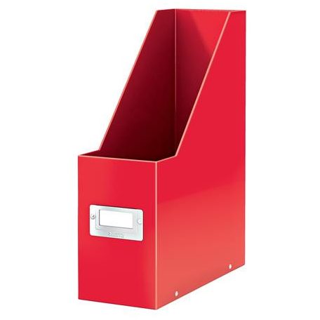 LEITZ Iratpapucs, PP/karton, 95 mm, LEITZ "Click&Store", piros