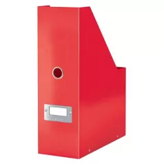   LEITZ Iratpapucs, PP/karton, 95 mm, LEITZ "Click&Store", piros