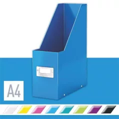   LEITZ Iratpapucs, PP/karton, 95 mm, LEITZ "Click&Store", kék