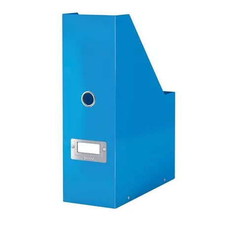LEITZ Iratpapucs, PP/karton, 95 mm, LEITZ "Click&Store", kék