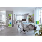 LEITZ Iratpapucs, PP/karton, 95 mm, LEITZ "Click&Store", kék