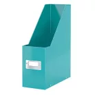 LEITZ Iratpapucs, PP/karton, 95 mm, LEITZ "Click&Store", jégkék