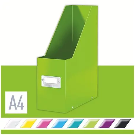 LEITZ Iratpapucs, PP/karton, 95 mm, LEITZ "Click&Store", zöld