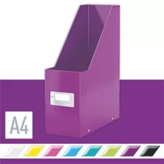   LEITZ Iratpapucs, PP/karton, 95 mm, LEITZ "Click&Store", lila