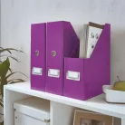 LEITZ Iratpapucs, PP/karton, 95 mm, LEITZ "Click&Store", lila