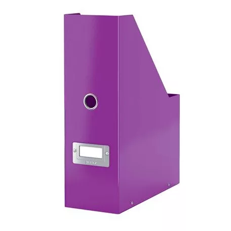 LEITZ Iratpapucs, PP/karton, 95 mm, LEITZ "Click&Store", lila