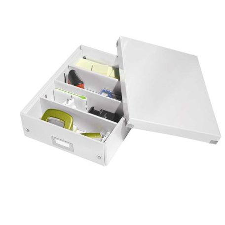 LEITZ Doboz, rendszerező, M méret, LEITZ "Click&Store", fehér
