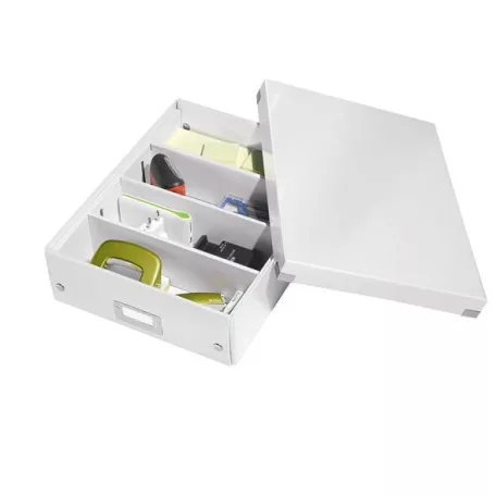 LEITZ Doboz, rendszerező, M méret, LEITZ "Click&Store", fehér
