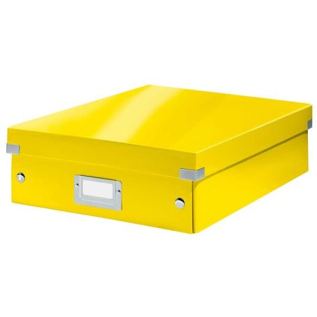 LEITZ Doboz, rendszerező, M méret, LEITZ "Click&Store", sárga