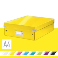   LEITZ Doboz, rendszerező, M méret, LEITZ "Click&Store", sárga