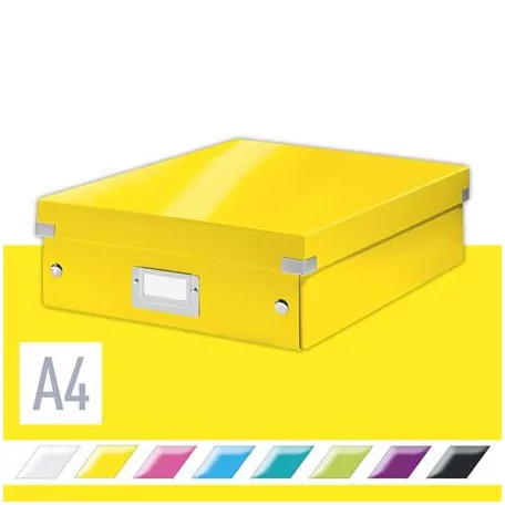 LEITZ Doboz, rendszerező, M méret, LEITZ "Click&Store", sárga