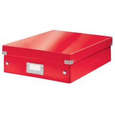   LEITZ Doboz, rendszerező, M méret, LEITZ "Click&Store", piros