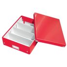 LEITZ Doboz, rendszerező, M méret, LEITZ "Click&Store", piros