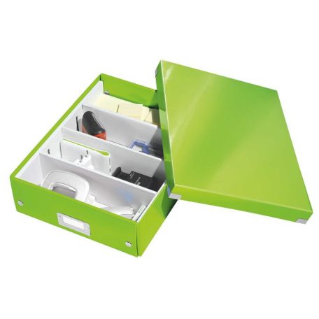 LEITZ Doboz, rendszerező, M méret, LEITZ "Click&Store", zöld