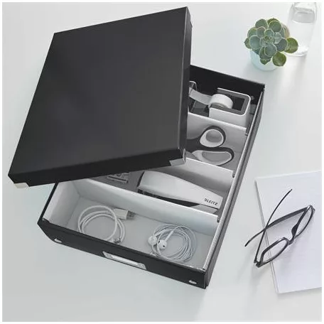 LEITZ Doboz, rendszerező, M méret, LEITZ "Click&Store", fekete