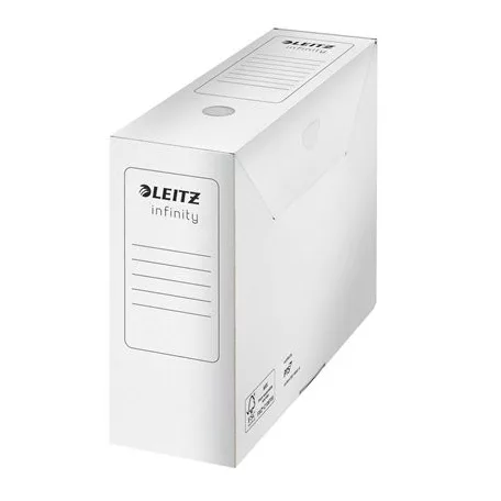 LEITZ Archiválódoboz, A4, 100 mm, LEITZ "Infinity", fehér
