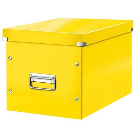 LEITZ Doboz, L méret, LEITZ "Click&Store", sárga