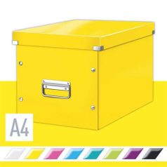 LEITZ Doboz, L méret, LEITZ "Click&Store", sárga