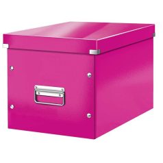   LEITZ Doboz, L méret, LEITZ "Click&Store", rózsaszín