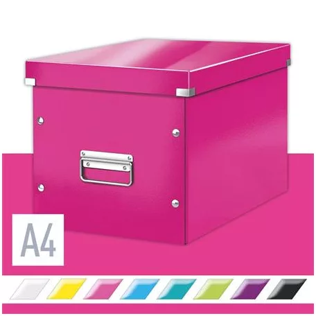 LEITZ Doboz, L méret, LEITZ "Click&Store", rózsaszín