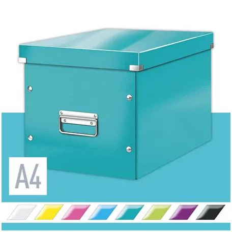 LEITZ Doboz, L méret, LEITZ "Click&Store", jégkék