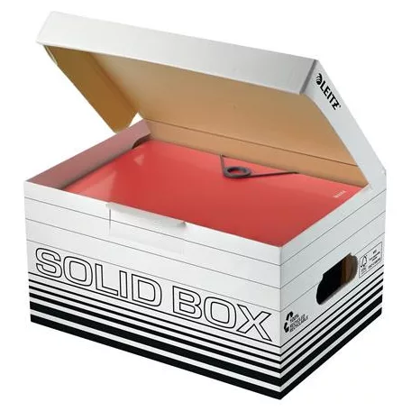 LEITZ Archiválódoboz, S méret, LEITZ "Solid", fehér