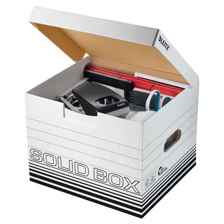 LEITZ Archiválódoboz, M méret, LEITZ "Solid", fehér