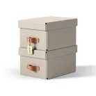 LEITZ Tárolódoboz, S méret, LEITZ "Puro", homokbézs