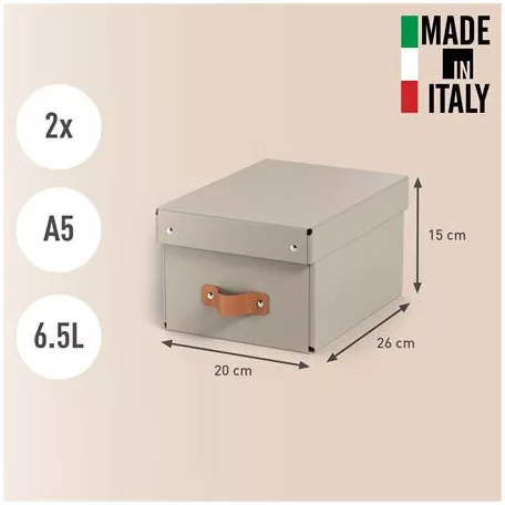 LEITZ Tárolódoboz, S méret, LEITZ "Puro", homokbézs