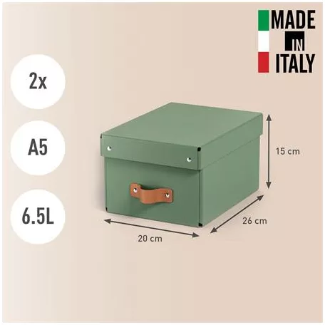 LEITZ Tárolódoboz, S méret, LEITZ "Puro", zsályazöld