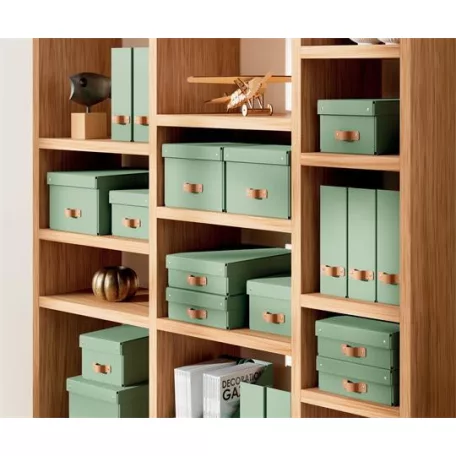 LEITZ Tárolódoboz, S méret, LEITZ "Puro", zsályazöld