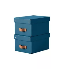   LEITZ Tárolódoboz, S méret, LEITZ "Puro", óceánkék