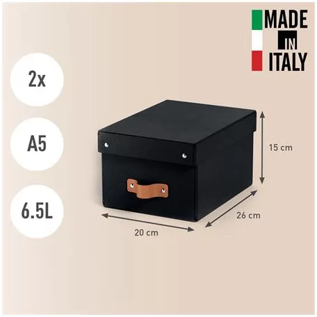 LEITZ Tárolódoboz, S méret, LEITZ "Puro", fekete