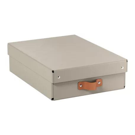 LEITZ Tárolódoboz, M méret, alacsony, LEITZ "Puro", homokbézs