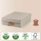 LEITZ Tárolódoboz, M méret, alacsony, LEITZ "Puro", homokbézs