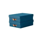 LEITZ Tárolódoboz, M méret, alacsony, LEITZ "Puro", óceánkék