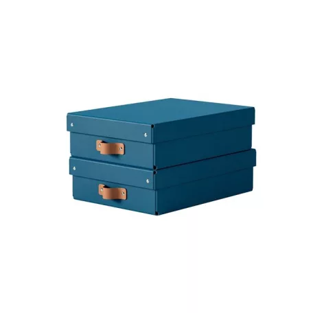 LEITZ Tárolódoboz, M méret, alacsony, LEITZ "Puro", óceánkék