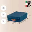 LEITZ Tárolódoboz, M méret, alacsony, LEITZ "Puro", óceánkék