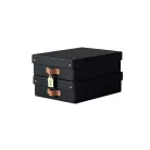 LEITZ Tárolódoboz, M méret, alacsony, LEITZ "Puro", fekete