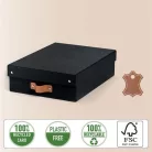 LEITZ Tárolódoboz, M méret, alacsony, LEITZ "Puro", fekete