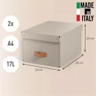 LEITZ Tárolódoboz, M méret, LEITZ "Puro", homokbézs